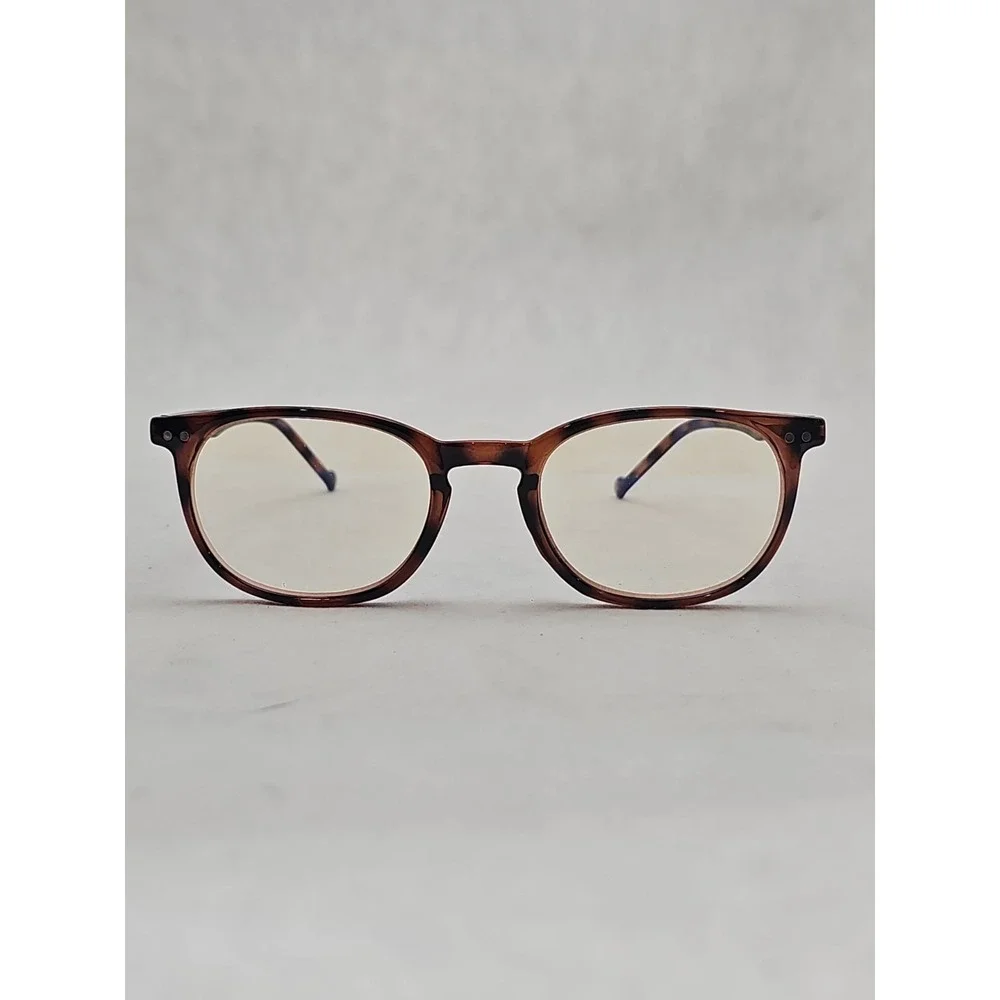 EUC Gamma Ray Optics OG-010-TOR1 Tortoise Slim Vintage Blue Light Glasses